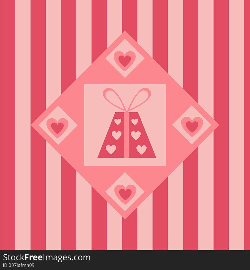 Cute st. valentine s day presents background