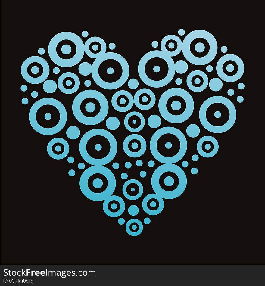 Abstract heart background