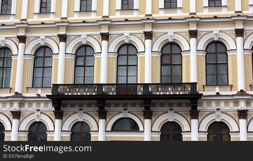 Fragment Of Wall Of Building Of The19th  Century