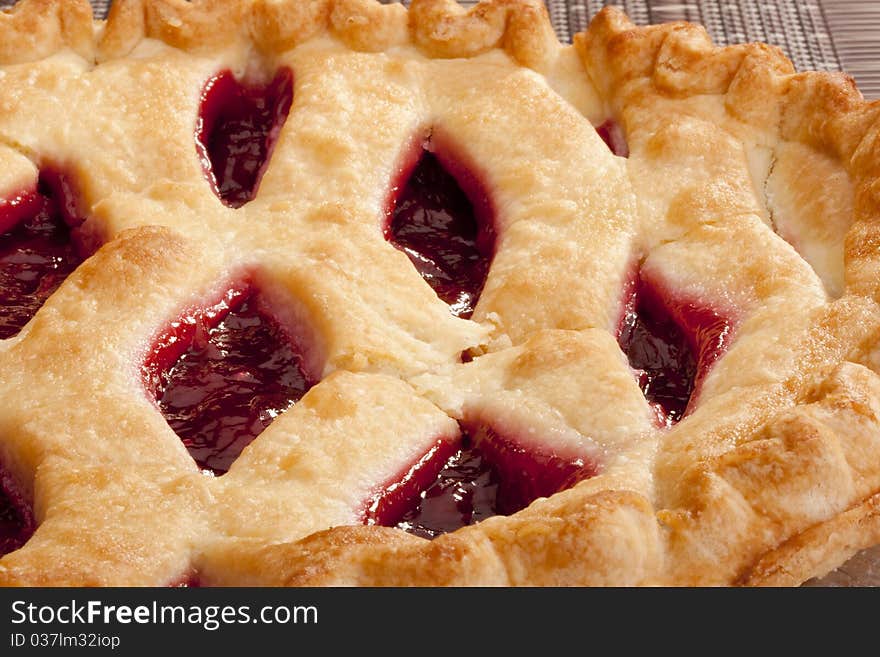 American pie cherry filling - a traditional dessert.