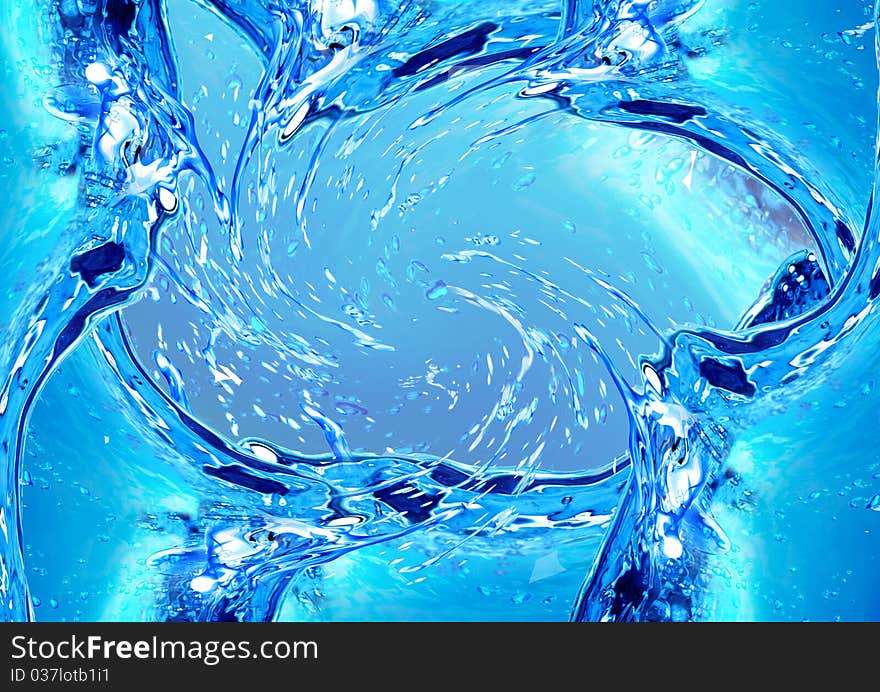 Water splash as a beautiful abstract background. Water splash as a beautiful abstract background