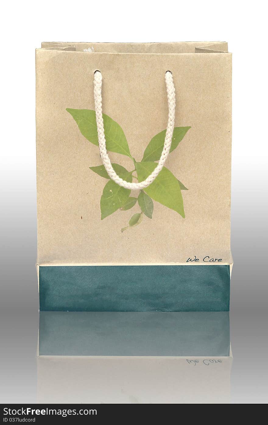 Concept picture of recycle paper bag