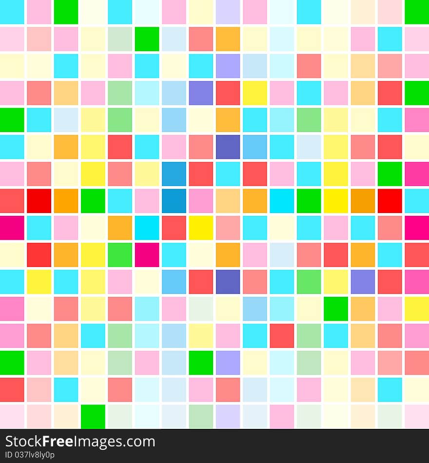 Rainbow colors are random scattered