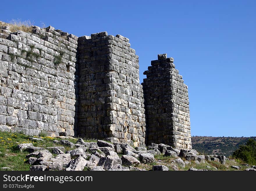 Views of the ancient ruins in Dodoni, Greece. Views of the ancient ruins in Dodoni, Greece.