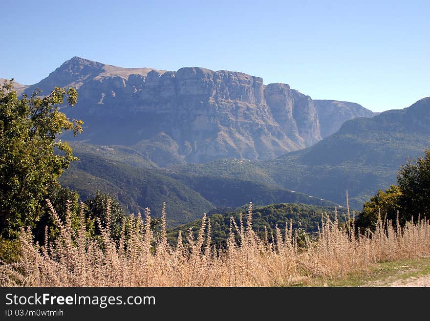 View from Vikos Gorge