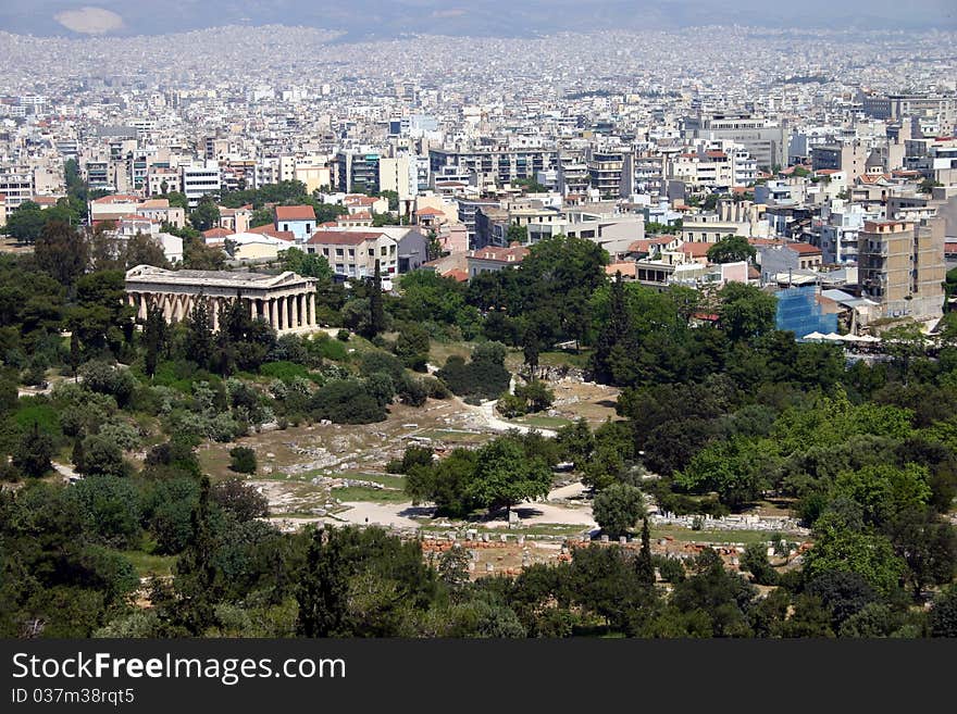 The Ancient Temple of Poseidon in Athens, Greece. The Ancient Temple of Poseidon in Athens, Greece.