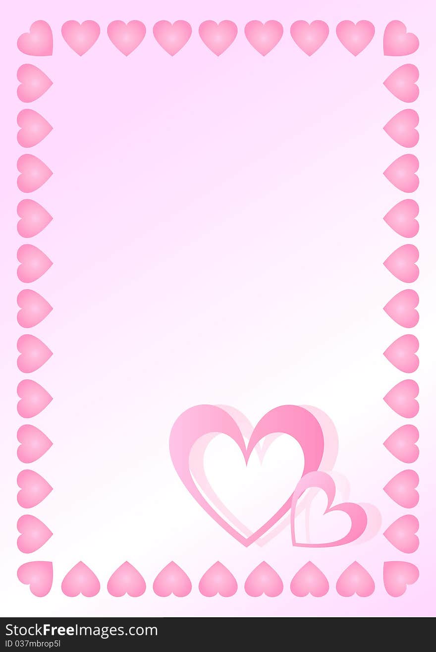 Valentines background, vector