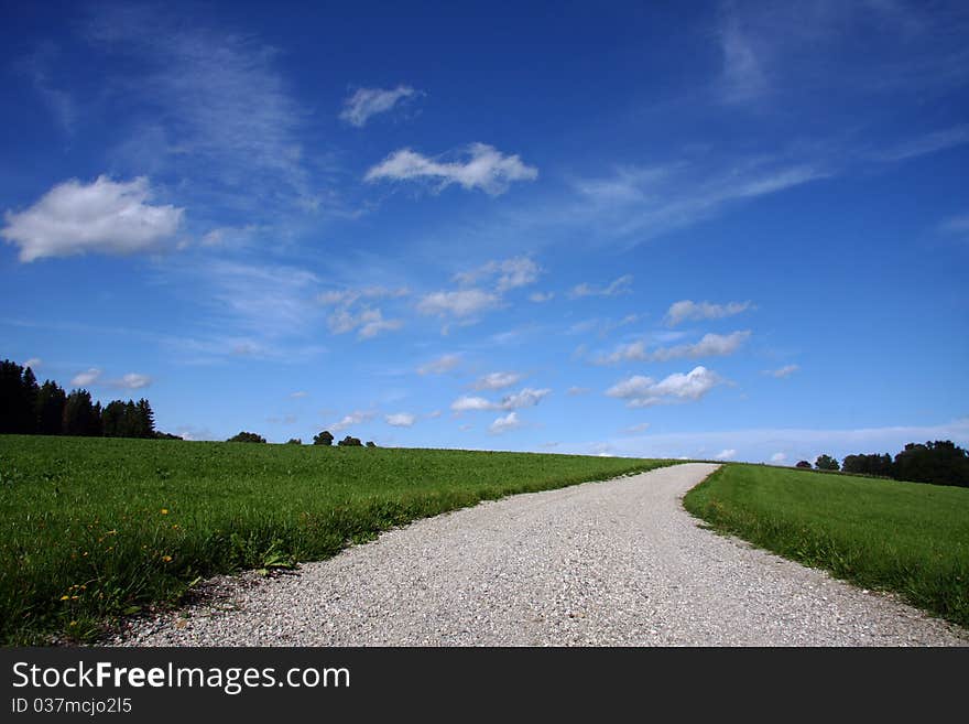 Country road at bavaria, germany