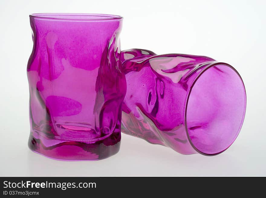 Vibrant Pink Glassware