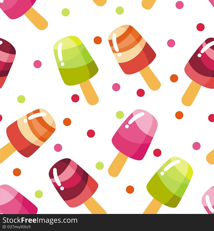 Background of brightly colored ice cream