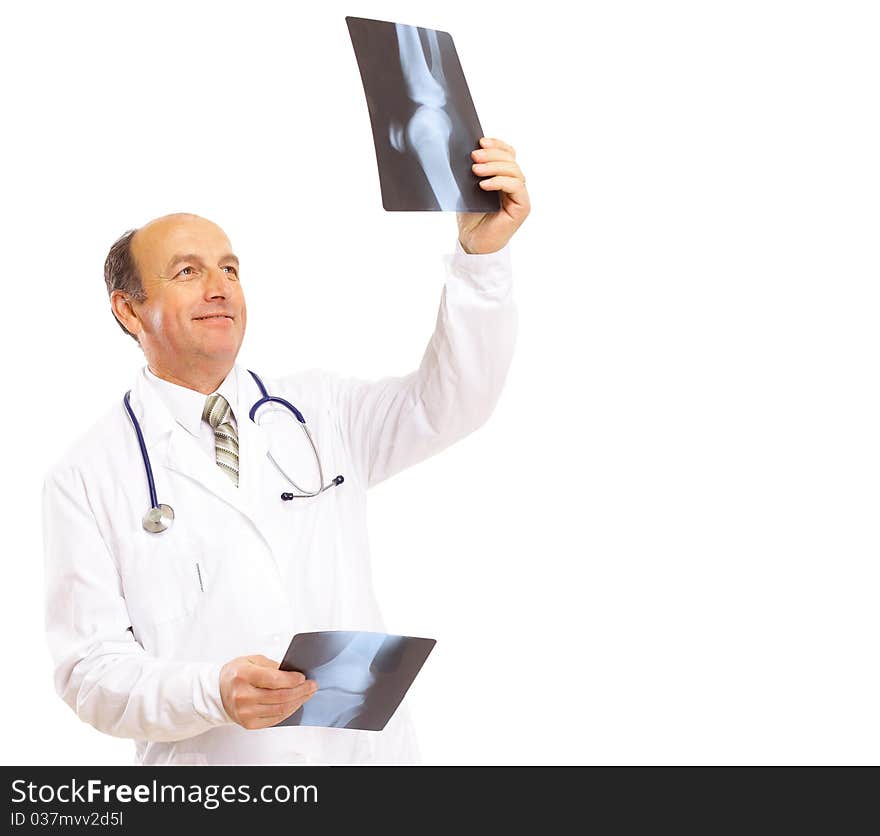 Young Doctor looking at an x-ray