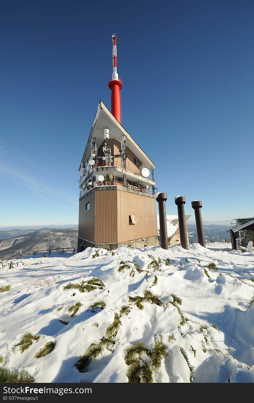 Mount Lysa in Beskydy mountains