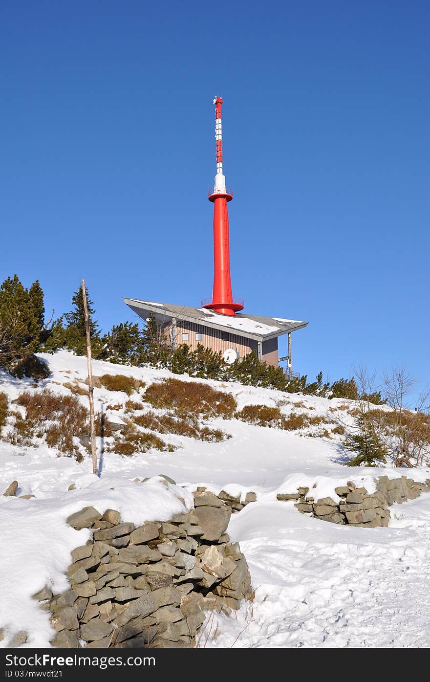 Mount Lysa in Beskydy mountains