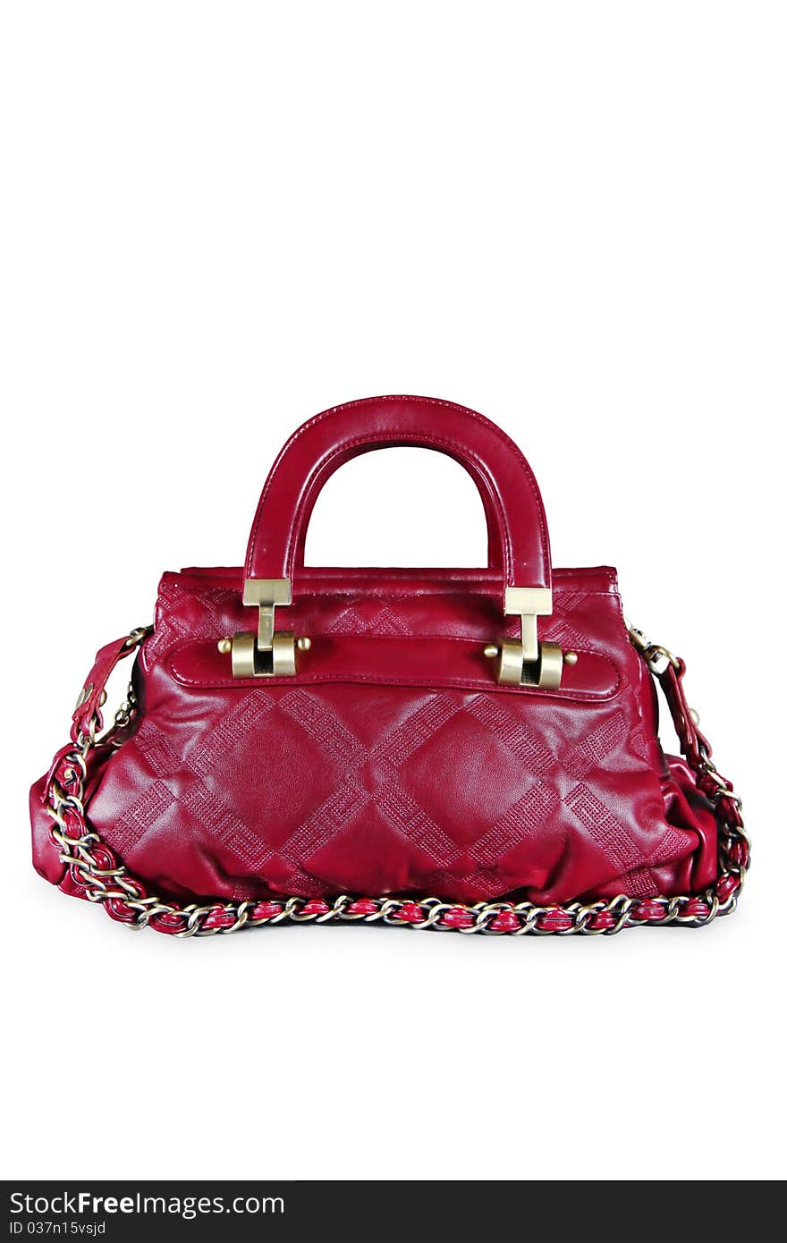 Red women handbag