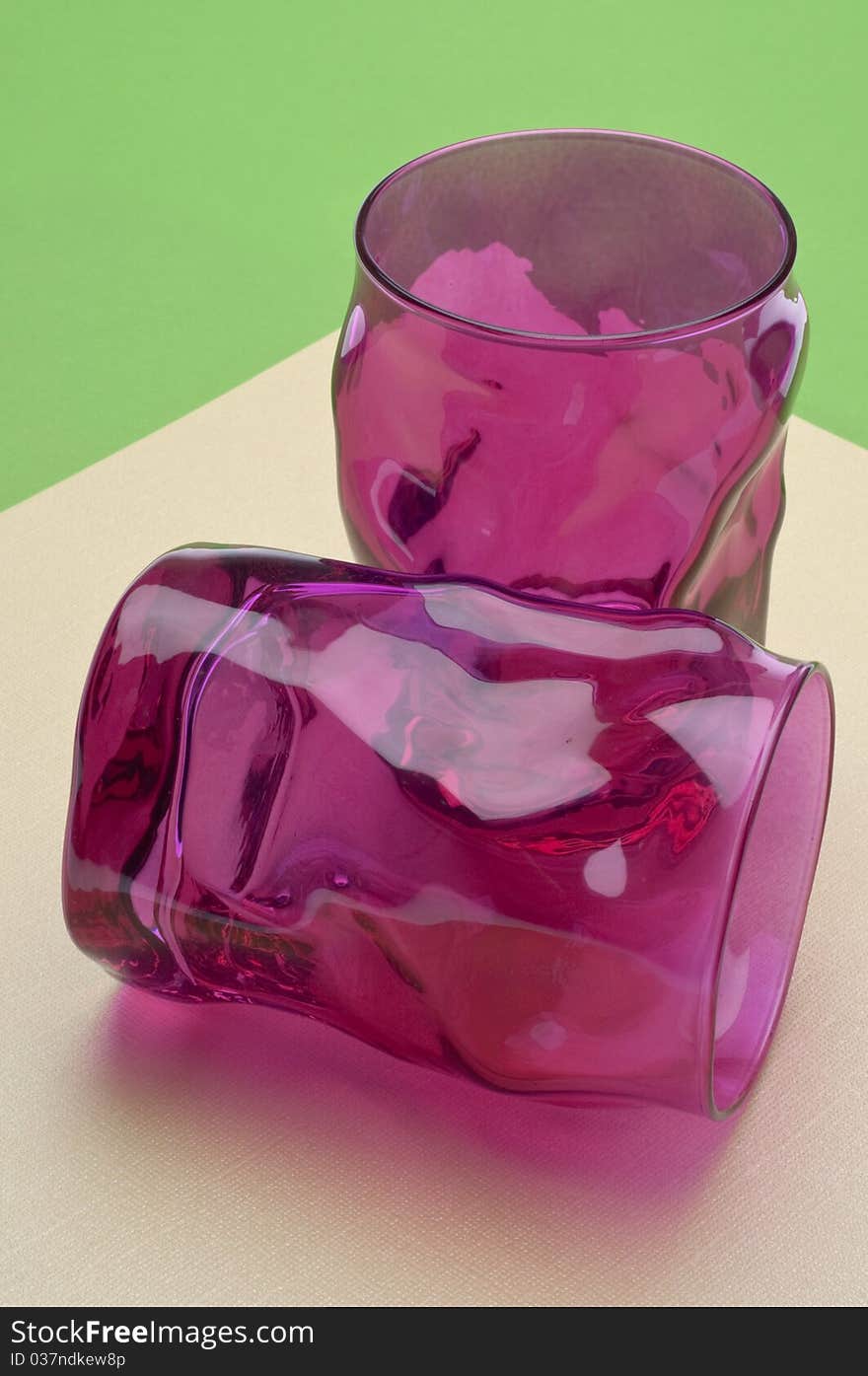 Vibrant Pink Glassware