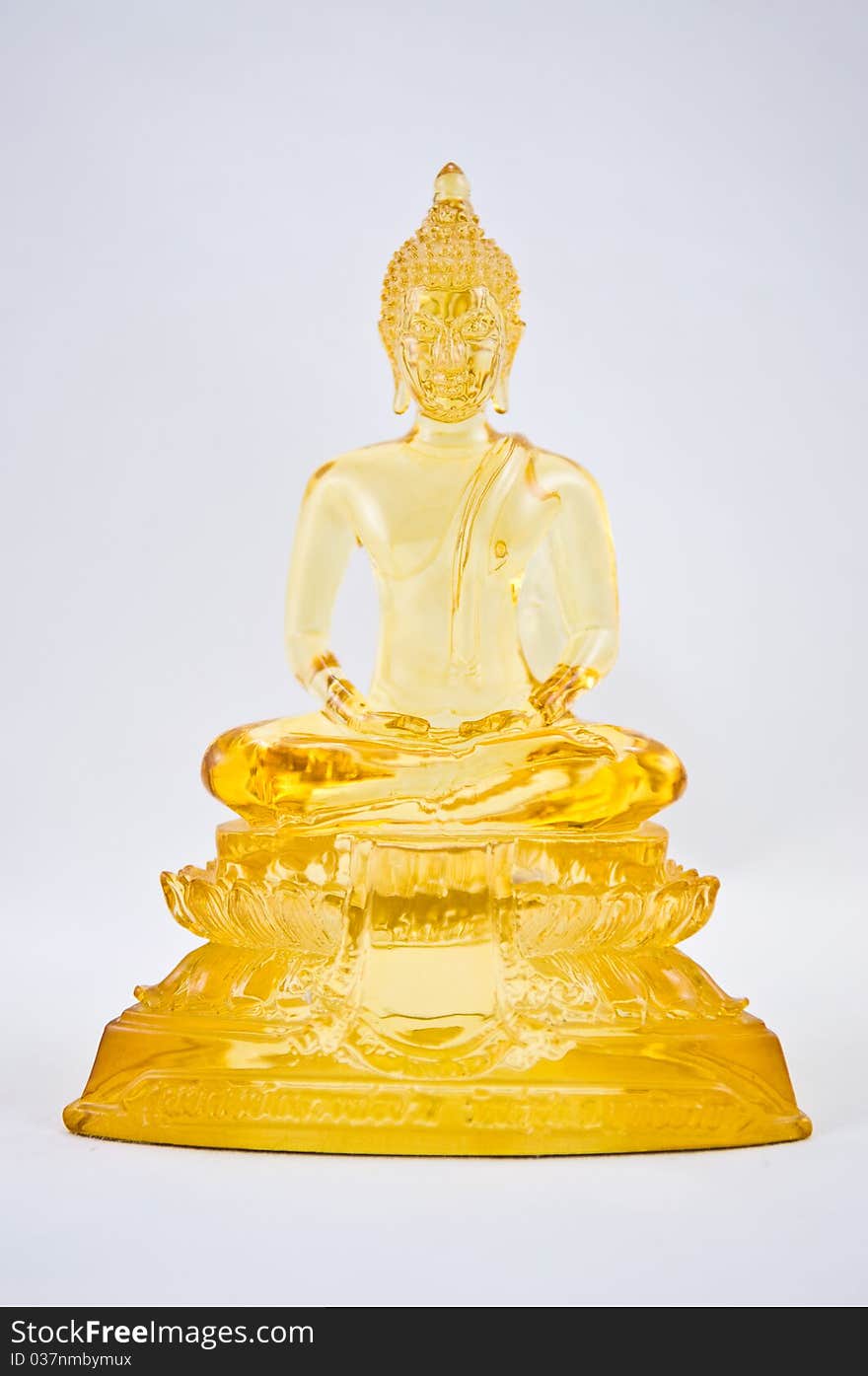 Yellow Buddha statues of traditional Thai arts. Yellow Buddha statues of traditional Thai arts