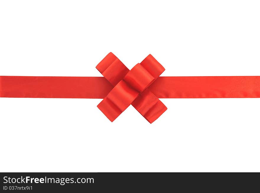 Red gift bow