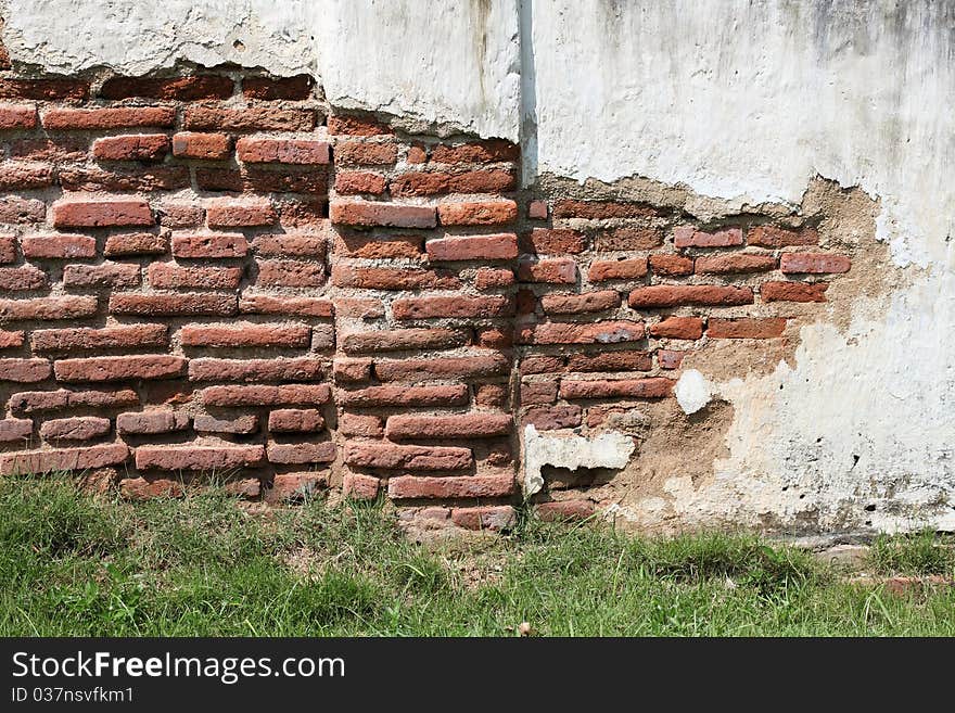 Old wall brick texture and background