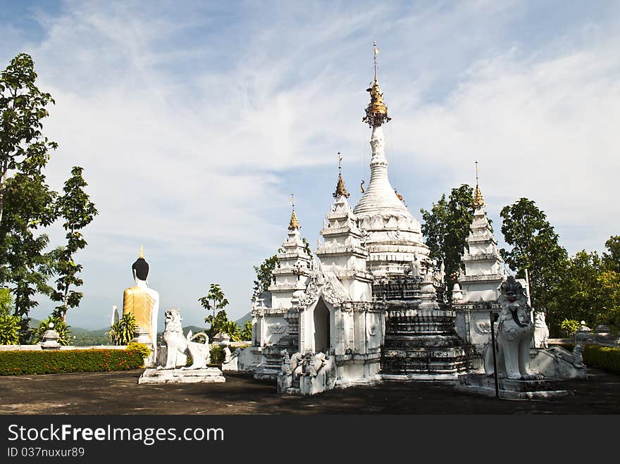 Wat thai in maehongson, thailand