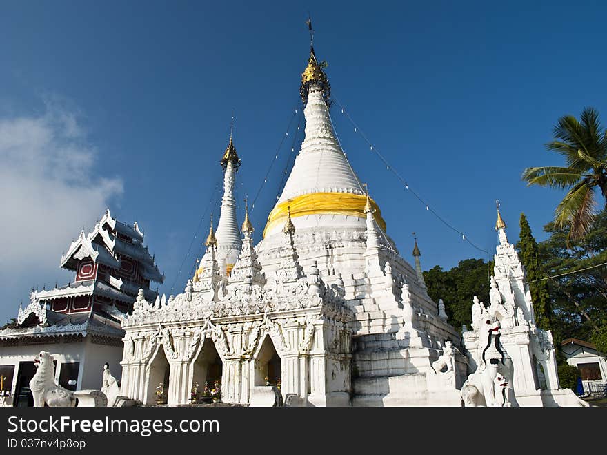 Wat thai at maehongson, thailand