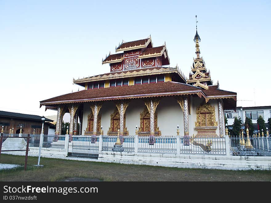 Wat thai at maehongson, thailand