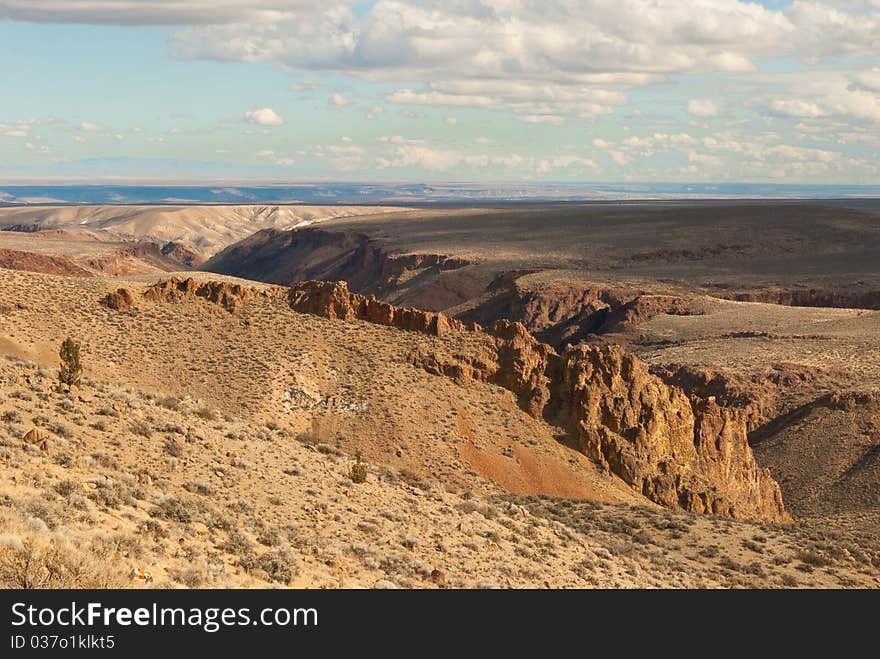 Looking out onto a canyon in southern Idaho. Looking out onto a canyon in southern Idaho