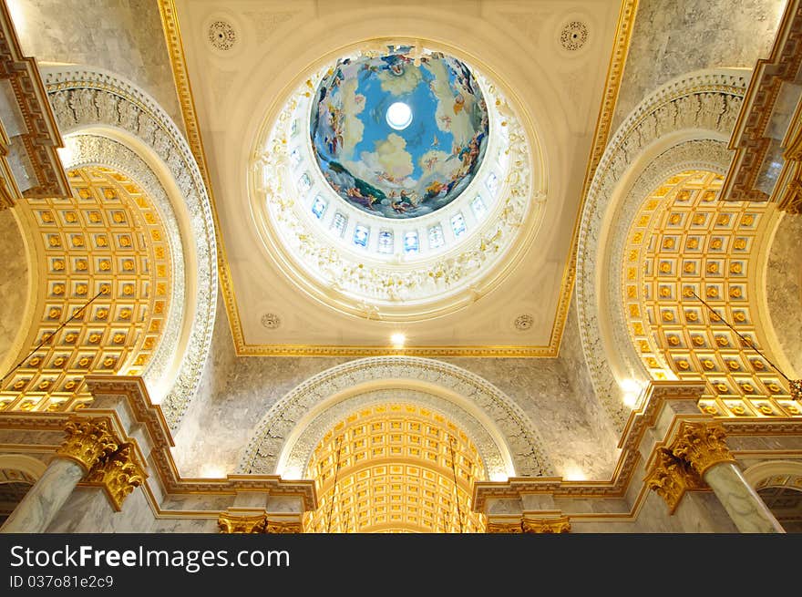 Inside of Church in Thailand