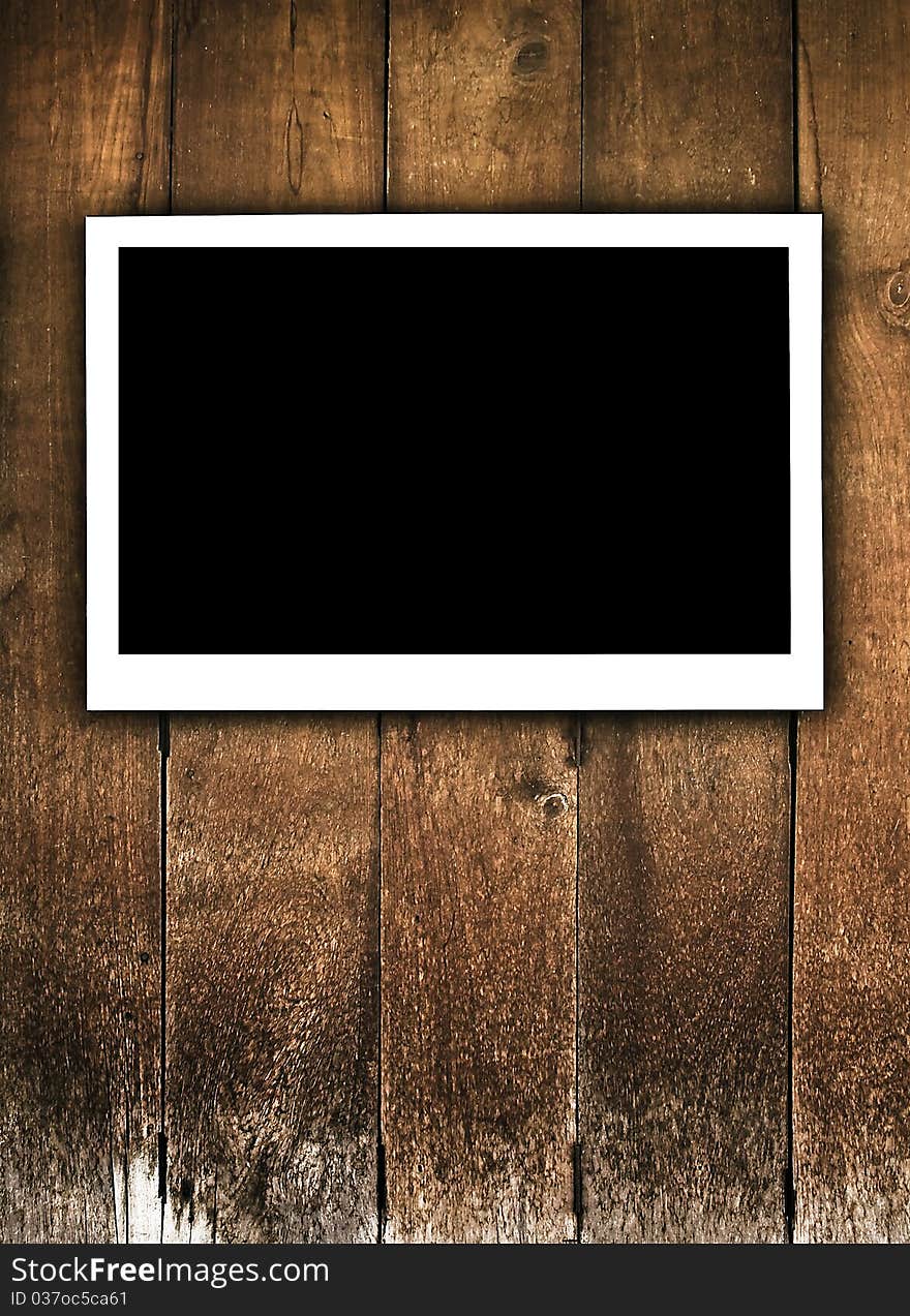 Frames on wooden texture background. Frames on wooden texture background