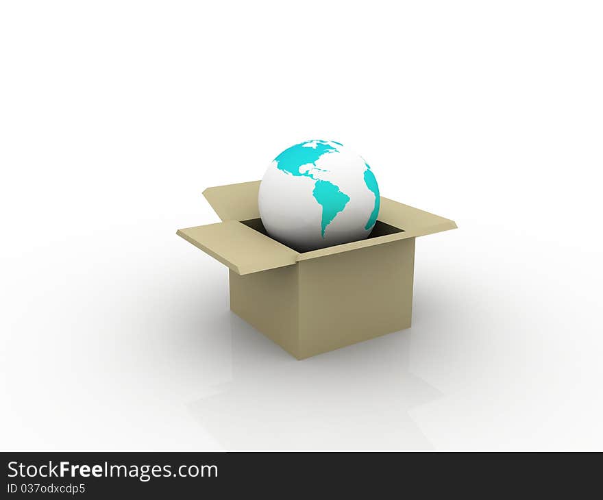 Conceptual Earth box in a box