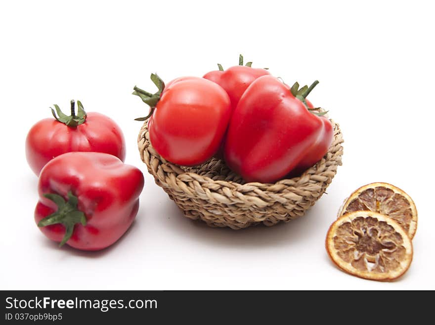 Tomato And Paprikas With Lemon