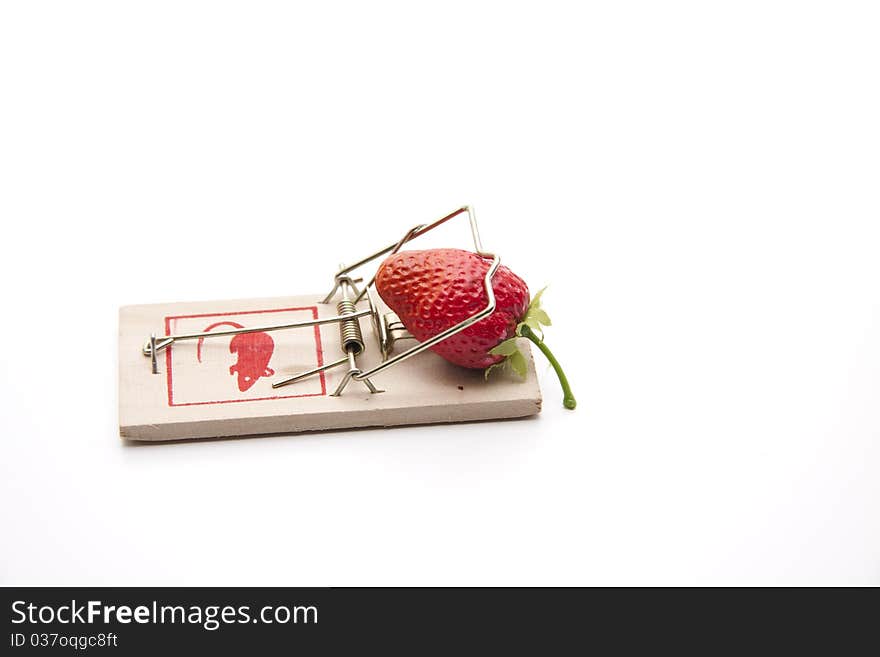 Strawberry in the mousetrap