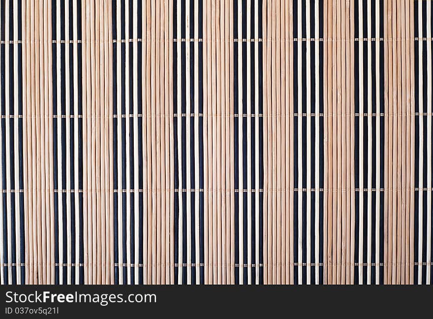 Bamboo mat background and texture