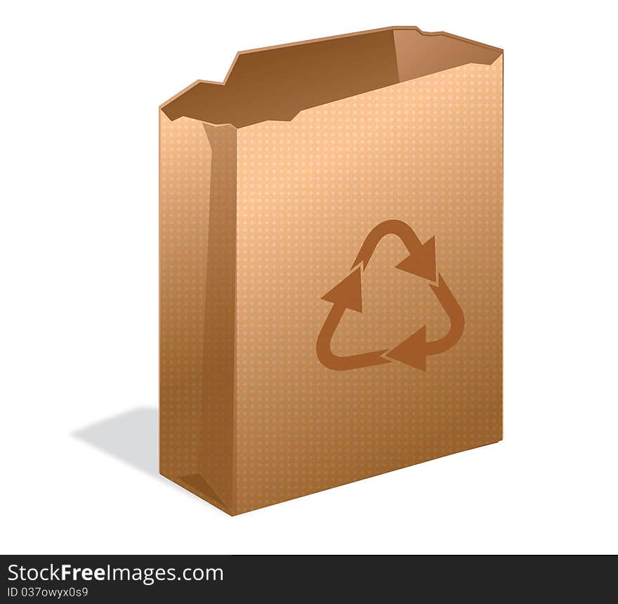 Recycle paper bag