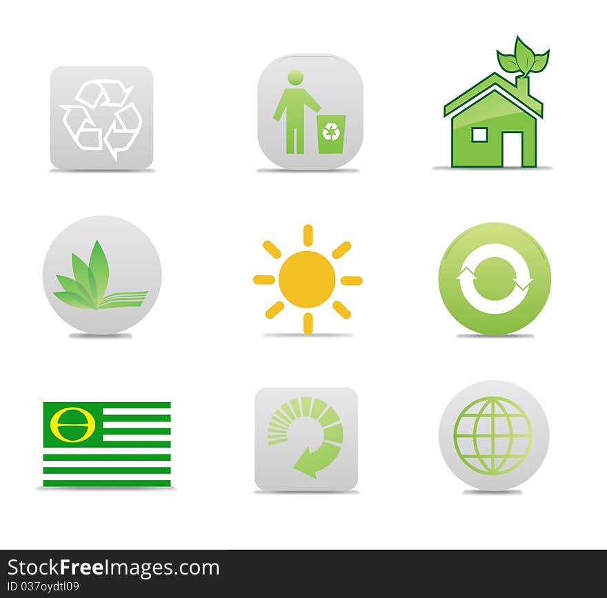 Recycle signs illustration background