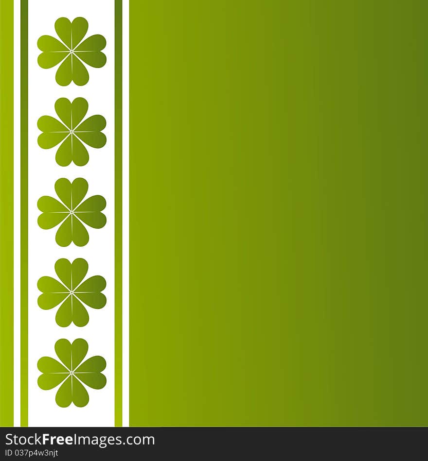 St. patrick's day background with clover