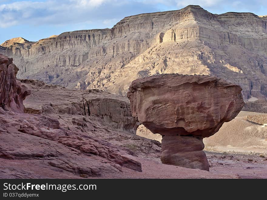 Geological Formations In Timna Park, Israel