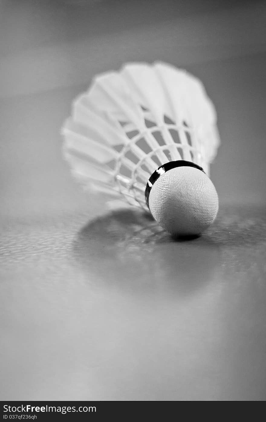 Indoor Badminton Shuttlecock Racquet Ball Game Close up