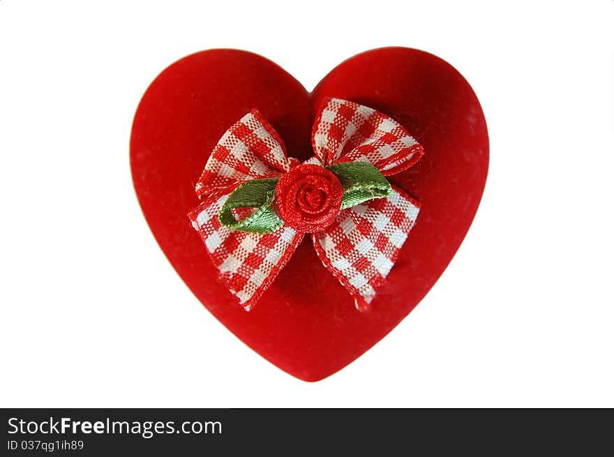 Red Gift Box for Ring in the shape of a heart