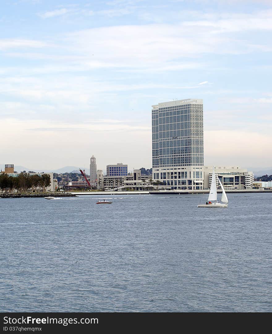 One of the big hotel on the waterfront in San Diego California. One of the big hotel on the waterfront in San Diego California.