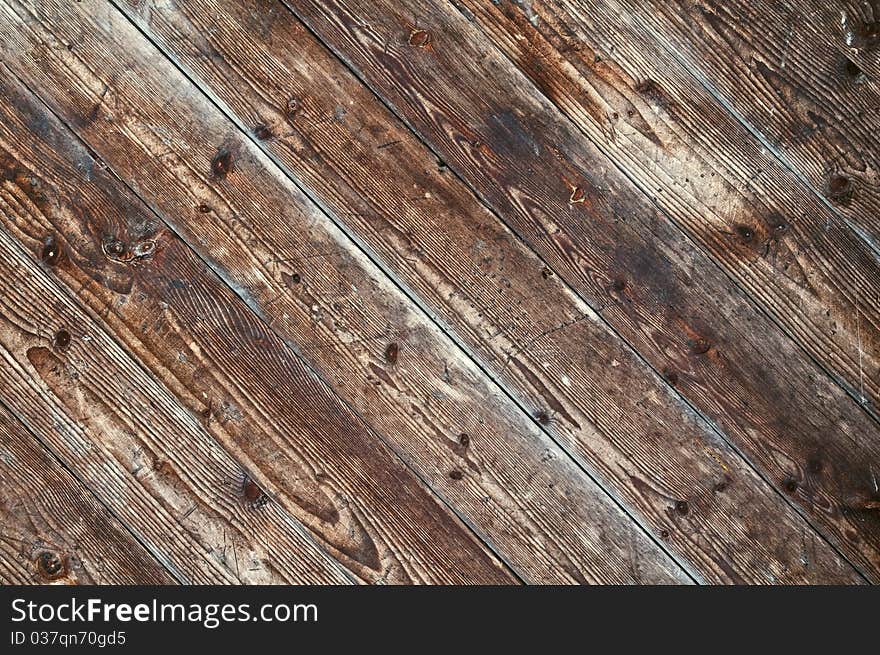 Old wood plank close up