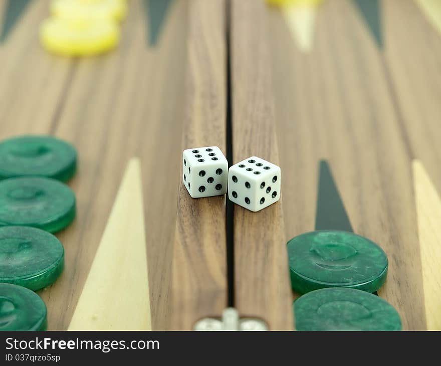 Backgammon Set With Dice