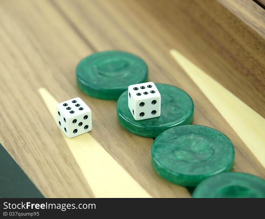 Backgammon Set With Dice