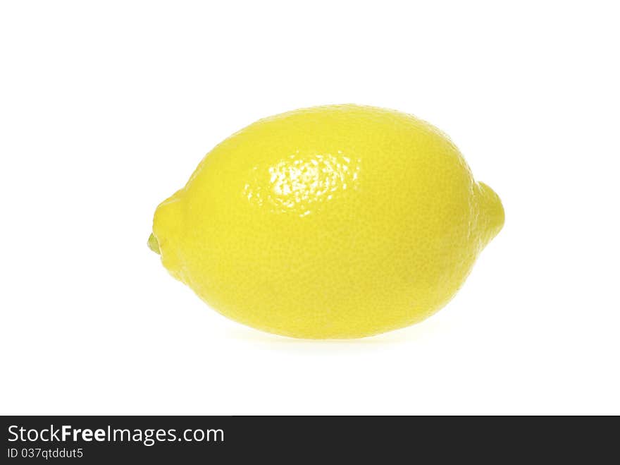 Lemon isolated on white background