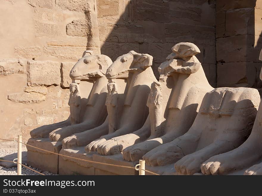 The temple of karnak in egypt near luxor