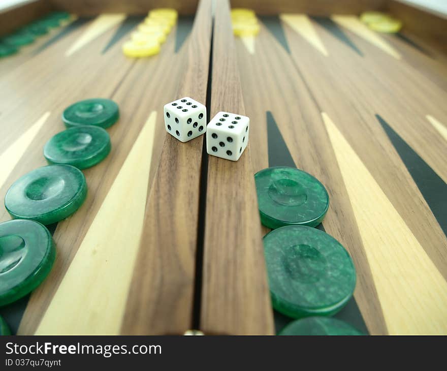 Backgammon Set With Dice