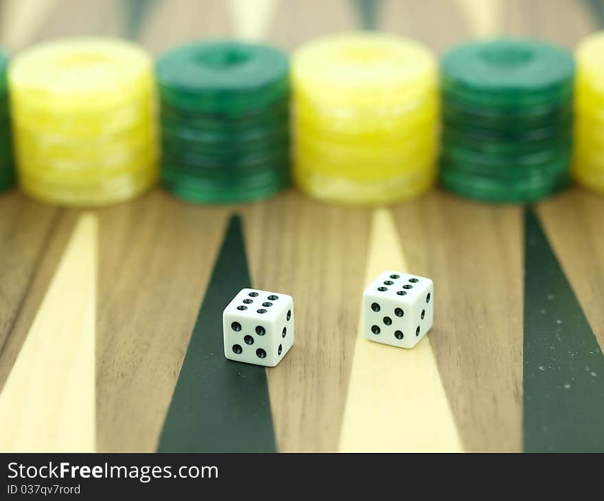 Backgammon Set With Dice