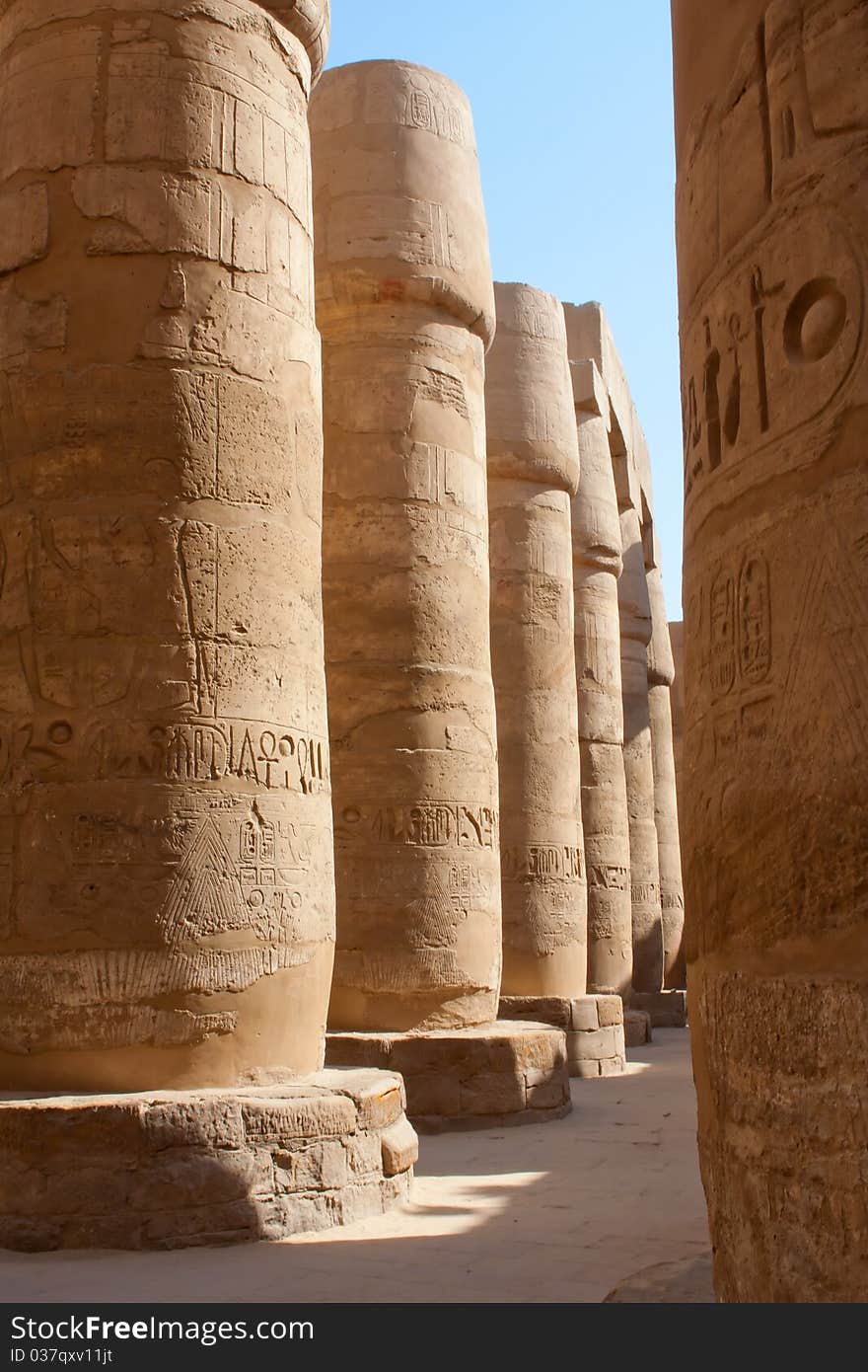 A photo of Karnak temple in Luxor Egypt. A photo of Karnak temple in Luxor Egypt