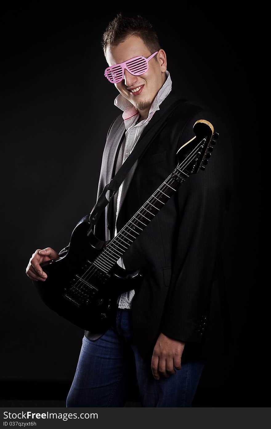 Portrait Of Young Guitarist