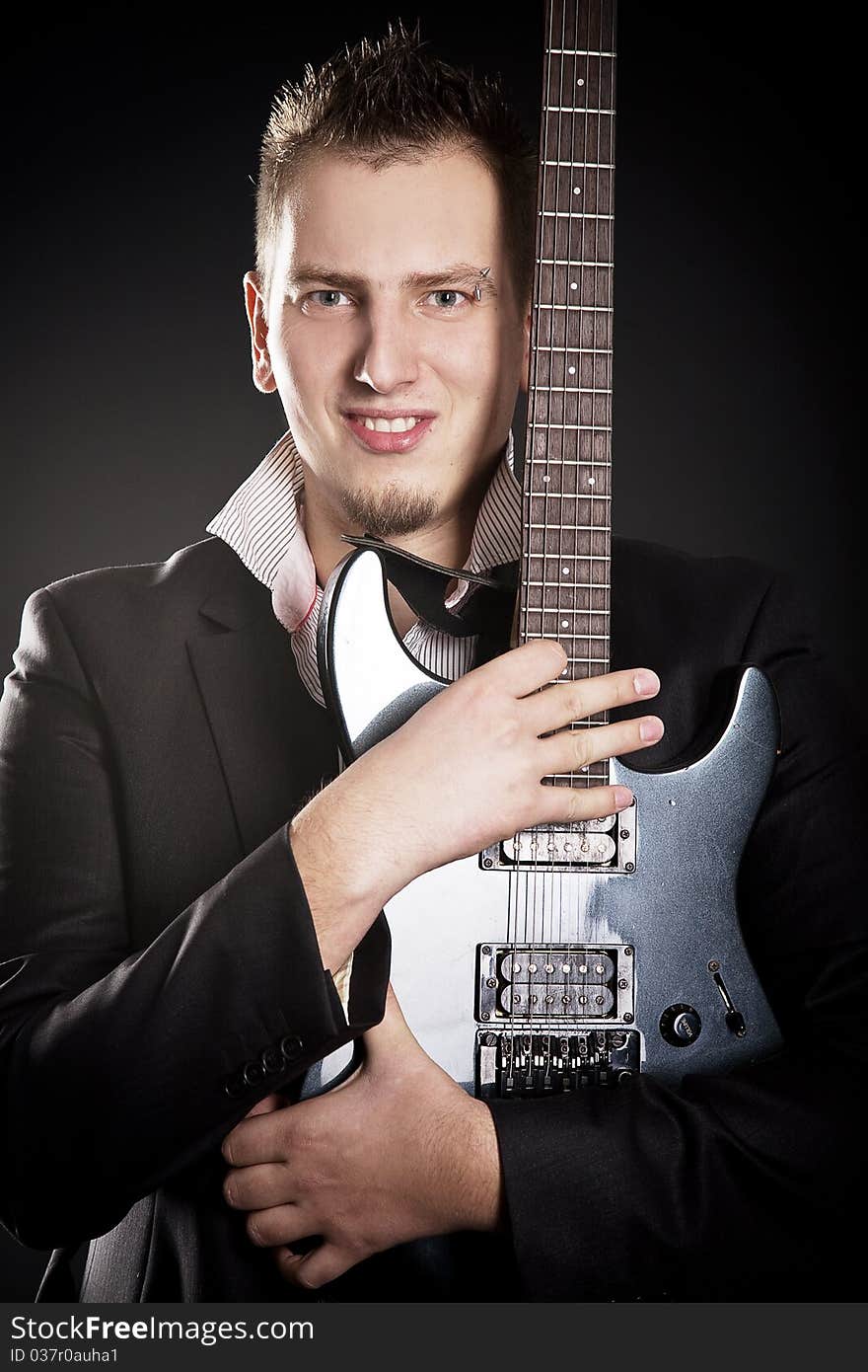 Portrait Of Young Guitarist