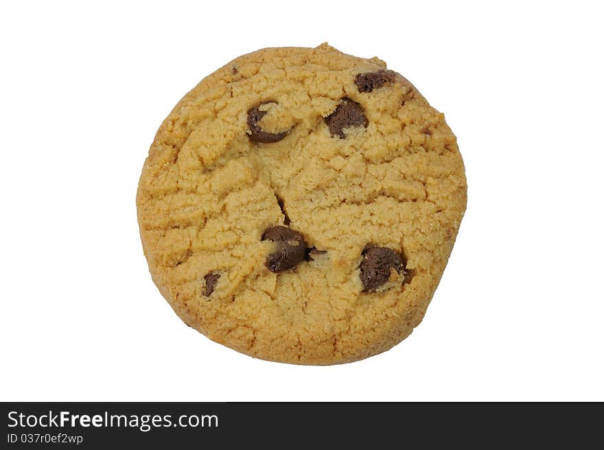 Chocolate Chip Cookie Isolated